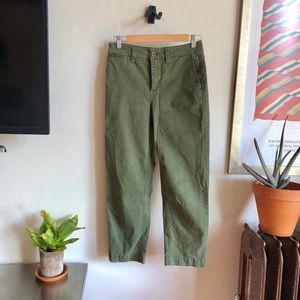 Madewell cropped trouser pants